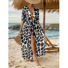 Пляжна сукня туніка довга Біла S/L