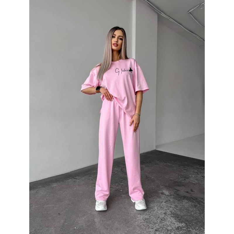 Жіночий повсякденний костюм футболка зі штанами Жіночий повсякденний костюм футболка зі штанами