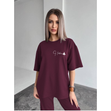 Жіночий повсякденний костюм футболка зі штанами