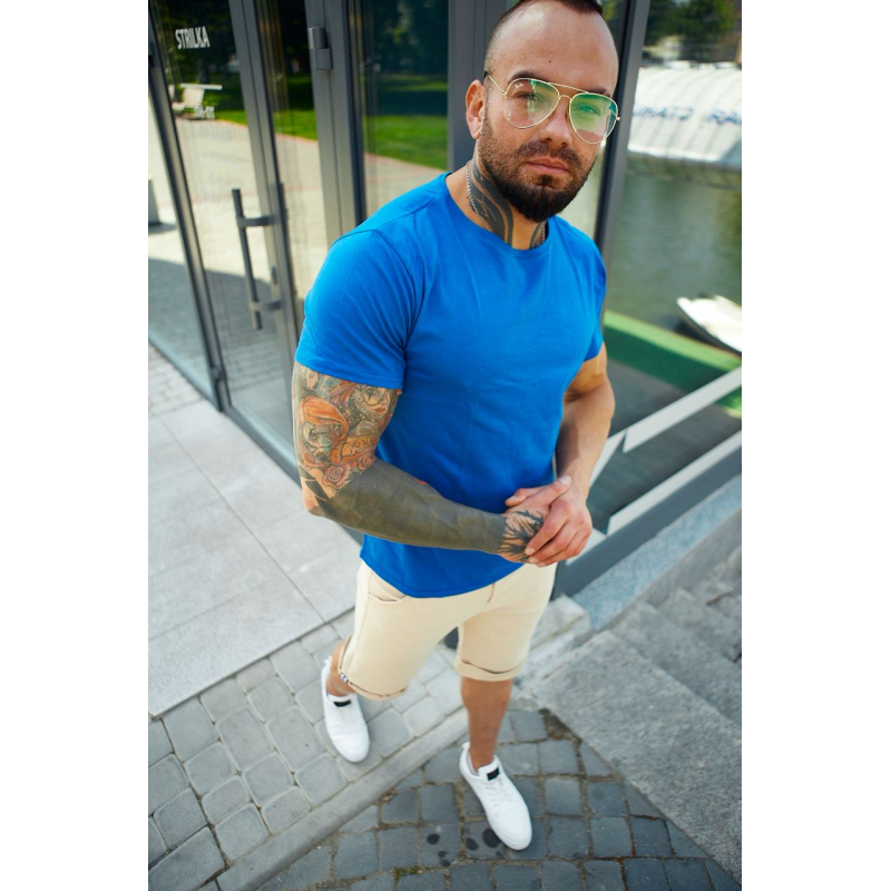 Чоловіча футболка базова Синій, S