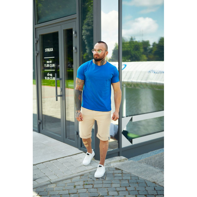 Чоловіча футболка базова Синій, XL