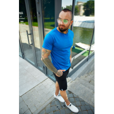 Чоловіча футболка базова Синій, XXL