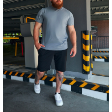 Шорти чоловічі трикотажні Чорний, L