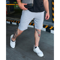 Шорти чоловічі трикотажні Сірий, L