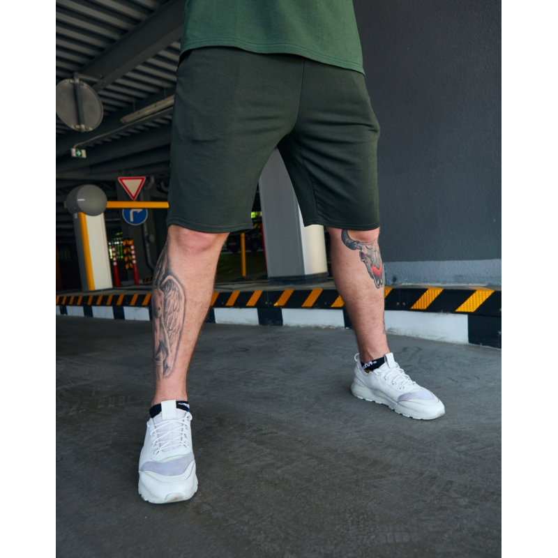 Шорти чоловічі трикотажні Хакі, XXL