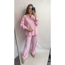 Костюм-трійка жіночий літній з шортами і брюками Зефірний, XL-XXL