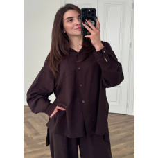 Костюм жіночий літній льон Брауні, 46/48