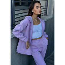 Зип худі жіноче оверсайз  Бузок, 46/48