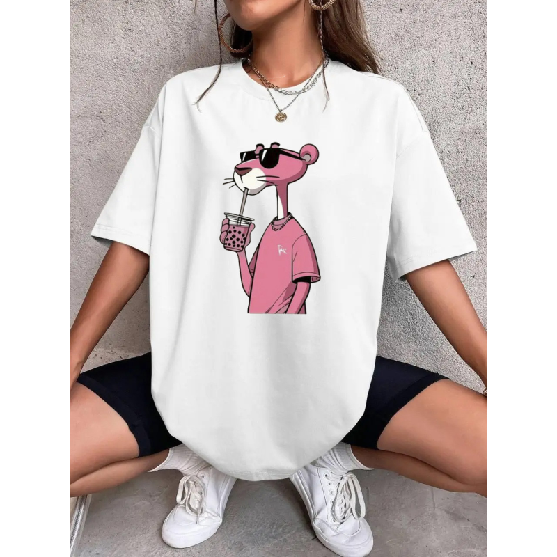 Футболка оверсайз жіноча довга з малюнком Білий, Малюнок, 42/44 Футболка оверсайз жіноча довга з малюнком Білий, Малюнок, 42/44