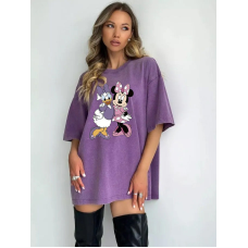 Футболка вінтаж оверсайз  з принтом