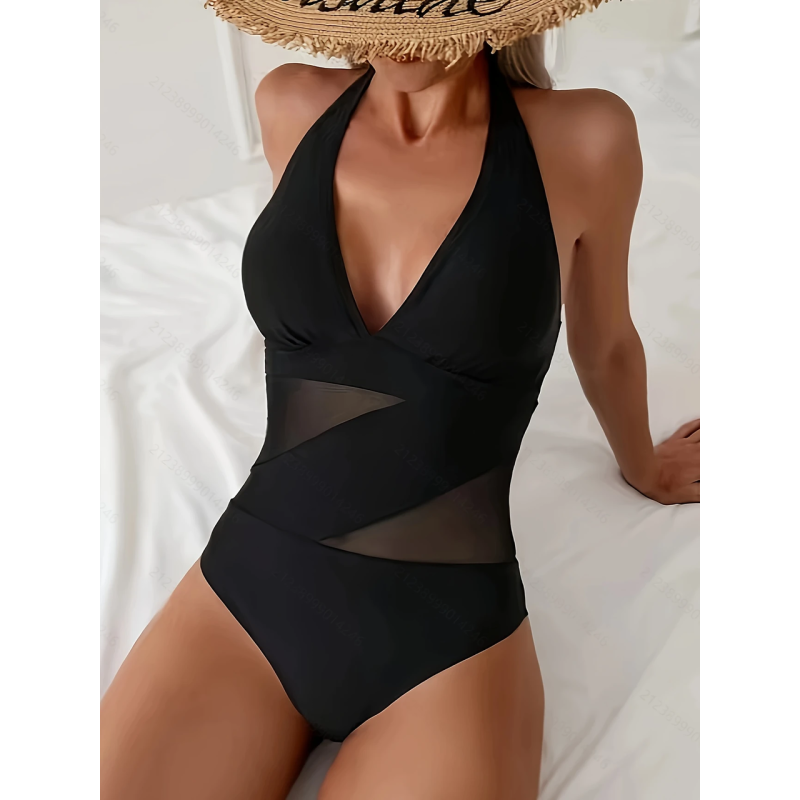 Купальник жіночий суцільний Чорний М