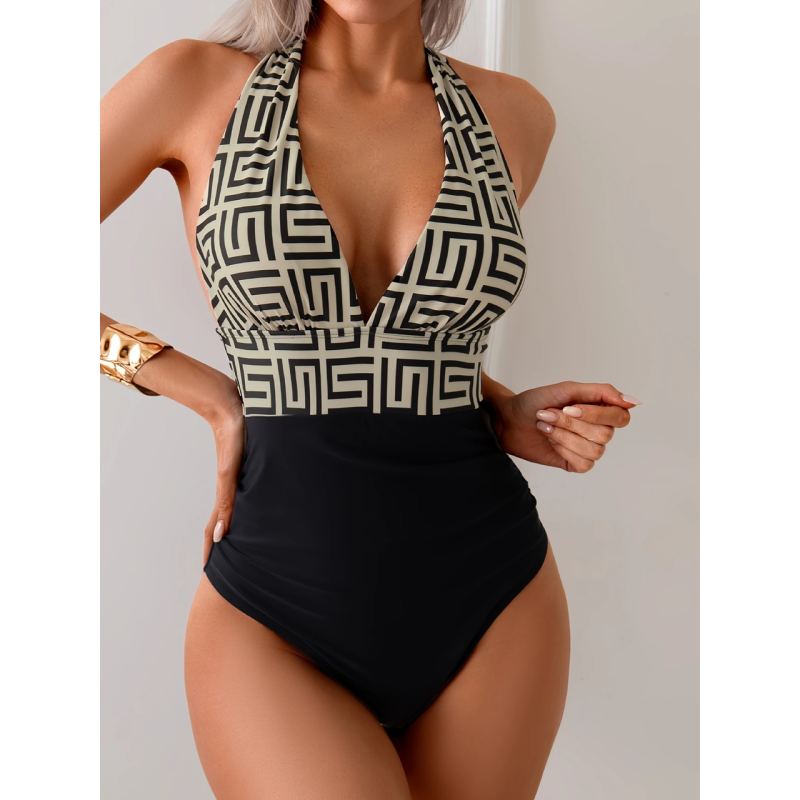 Купальник жіночий суцільний, Чорний XL Купальник жіночий суцільний, Чорний XL