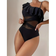 Купальник жіночий суцільний Чорний, XL