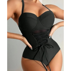 Купальник жіночий суцільний Чорний, ХL