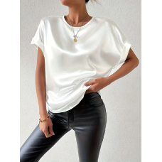 Жіноча футболка з шовку Білий М