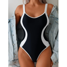 Купальник жіночий суцільний Чорний, M