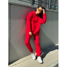 Теплий костюм жіночий, Червоний, M/L