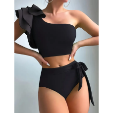 Купальник жіночий роздільний Чорний, 2XL