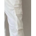 Штани карго жіночі трикотажні Молочний, 48/52