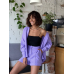 Костюм жіночий літній льон Лавандовий XS-S Костюм жіночий літній льон Лавандовий XS-S