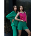 Костюм-трійка жіночий літній з шортами і брюками, Зелений XS Костюм-трійка жіночий літній з шортами і брюками, Зелений XS