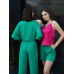 Костюм-трійка жіночий літній з шортами і брюками, Зелений XS Костюм-трійка жіночий літній з шортами і брюками, Зелений XS
