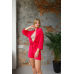 Костюм-двійка жіночий літній, креп-жатка, Малиновий, M