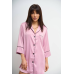 Жіноча нічна сорочка подовжена шовкова. Темно-рожевий, XL Жіноча нічна сорочка подовжена шовкова. Темно-рожевий, XL
