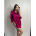 Жіноча нічна сорочка подовжена шовкова. Малиновий, M Жіноча нічна сорочка подовжена шовкова. Малиновий, M