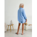 Костюм жіночий літній, льон Блакитний, 48/52