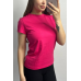 Базова футболка жіноча подовжена Малиновий, L
