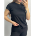 Базова футболка жіноча подовжена Чорний, M