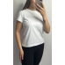 Базова футболка жіноча подовжена Білий, S