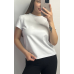 Базова футболка жіноча подовжена Білий, M