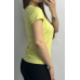 Базова футболка жіноча подовжена Лимонний, XL