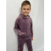 Дитячий велюровий костюм “Кенгару“, 122-128, Ліловий