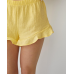Жіноча чарівна піжама майка з шортами жовтий S