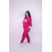 Костюм жіночий літній (футболка + штани) трикотажний Малиновий, XL-2XL Костюм жіночий літній (футболка + штани) трикотажний Малиновий, XL-2XL