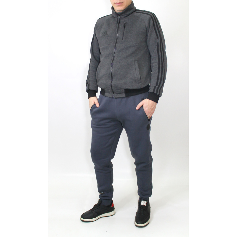 Спортивні штани чоловічі тринитка Туреччина, стильні, повсякденні на гумці 50