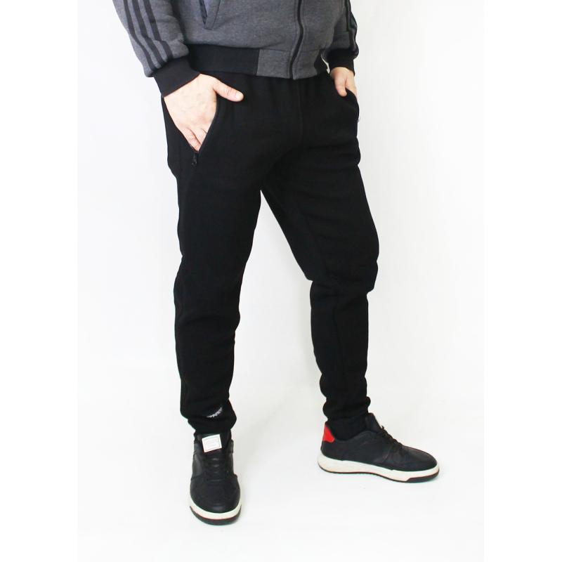 Спортивні теплі штани чоловічі повсякденні на ризинці, 48