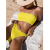 Купальник жіночий роздільний Жовтий, L