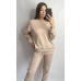 Костюм спортивний жіночий трикотажний Бежевий, XS-S Костюм спортивний жіночий трикотажний Бежевий, XS-S