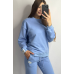 Костюм спортивний жіночий трикотажний Блакитний, M/L Костюм спортивний жіночий трикотажний Блакитний, M/L