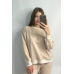 Світшот жіночий трикотажний Пудровий, XS-S
