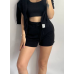 Шорти трикотажні жіночі Чорний, XS-S