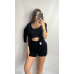 Шорти трикотажні жіночі Чорний, M/L