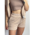 Шорти трикотажні жіночі Бежевий, M/L