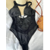 Купальник жіночий суцільний Чорний, S