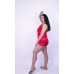Піжама жіноча атласна, червоний, XL