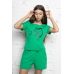Літній спортивний костюм із шортами жіночий Зелений, L Літній спортивний костюм із шортами жіночий Зелений, L